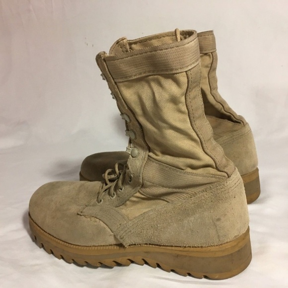 ALTAMA HOT WEATHER VENTED TAN COMBAT BOOTS 8R NM03035